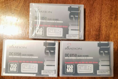 NEW Lot of 10 Imation DC6150 data cartridges 150 MB 46155 SLR1 QIC-120 QIC-150 
